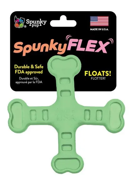 1ea Spunky Pup Spunkyflex Crossbones - Toys